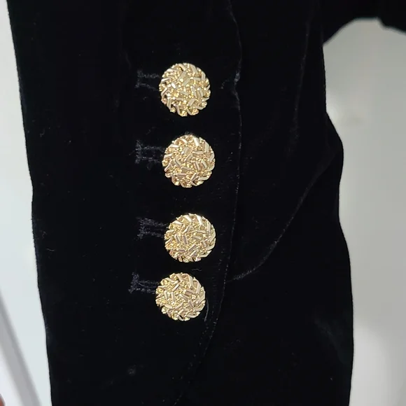 ZARA Ruffled Velvet Blazer - Picture 7 of 7